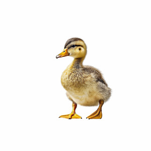 عکس جوجه اردک رنگی با پس زمینه خام کیفیت بالا