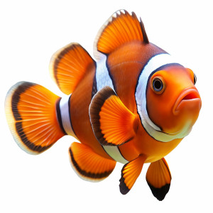 عکس png دلقک ماهی با پس زمینه خام با کیفیت بالا