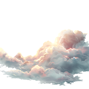 عکس آسمان ابری هنگام غروب آفتاب با کیفیت بالا