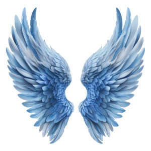 عکس تصویر گرافیکی با فرشته زنگارنگ با کیفیت بالا