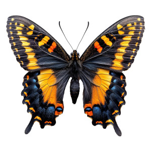 عکس پروانه رنگارنگ با کیفیت بالا و در طبیعت سنگی