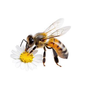 عکس رنبور عسل روی گل با کیفیت بالا