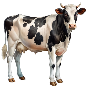 عکس گاو وحشی با کیفیت بالا و پس زمینه سیاه رنگ