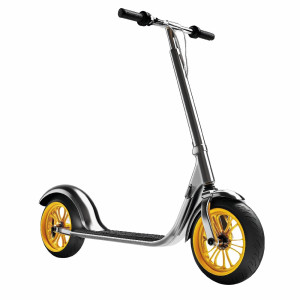 عکس اسکوتر ورزشی با کیفیت بالا و پس زمینه آبی