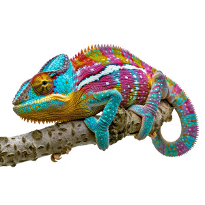 عکس آفتاب پرست بازیگوش زیبا با کیفیت بالا