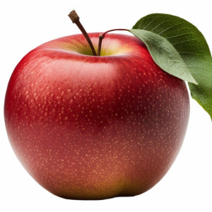 عکس سیب درختی همراه با برگ سبز کیفیت بالا