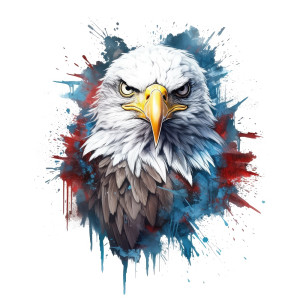 عکس عقاب طراحی شده با اشکال هندسی با کیفیت بالا