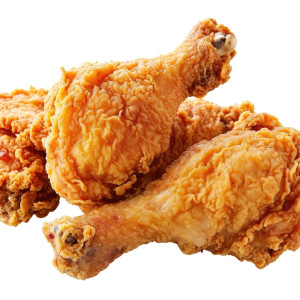 عکس ران مرغ سوخاری شده بدون پس زمینه با کیفیت بالا