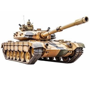 عکس تانگ جنگی مدرن در شهر با کیفیت بالا