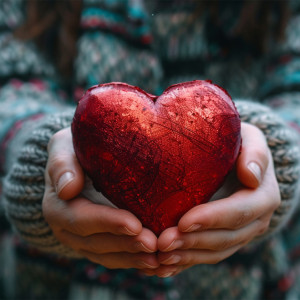 عکس عشق نگه داشتن قلب با کیفیت بالا 4k