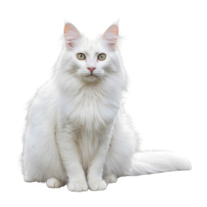 عکس گربه سفید و گوگولی با کیفیت بالا