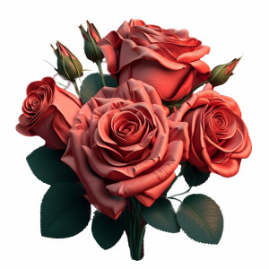 عکس png 4k گل رز قرمز بدون پس زمینه با کیفیت بالا