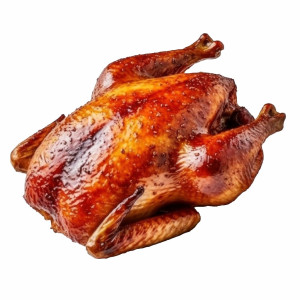 عکس 5k مرغ سرخ شده کامل با مخلفات با کیفیت بالا