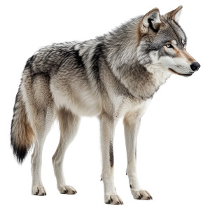 عکس png حیوان گرگ برفی با کیفیت بالا