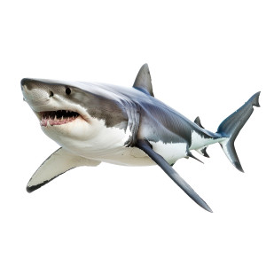 عکس png کوسه در دریا با کیفیت بالا و بدون پس زمینه