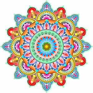 عکس png ماندالا با پس زمینه خام و خالی