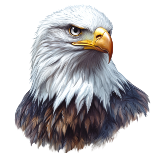عکس گرافیکی PNG سر عقاب با پس زمینه خام