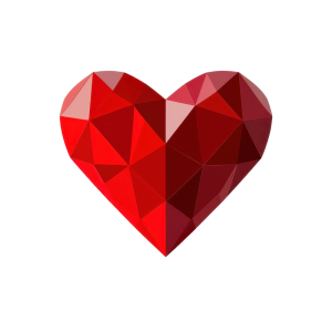 عکس png تصویر گرافیکی قلب عاشقانه با کیفیت بالا