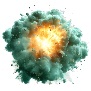 عکس png تصویر گرافیکی انفجار دود با کیفیت بالا
