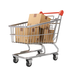 عکس png گرافیکی سبد خرید فروشگاهی با کیفیت بالا