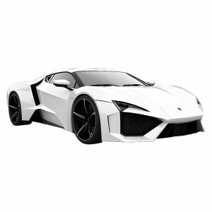 عکس خودروی اسپرت سفید رنگ خفن با کیفیت بالا