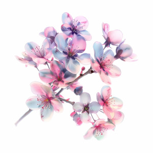 عکس png شکوفه های بهاری با کیفیت بالا و خام