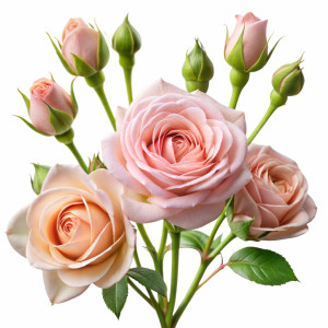 عکس png غنچه گل و گل رز با کیفیت بالا و خام