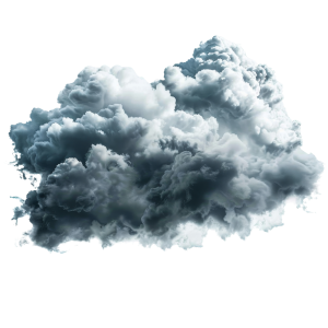 عکس png توده ابر سیاه با کیفیت بالا بدون پس زمینه