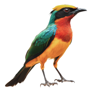 عکس png پرنده جنگلی زیبا در جنگل با کیفیت بالا