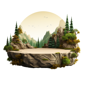 عکس پی ان جی طبیعت سه بعدی با کیفیت بالا