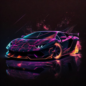 عکس 4k ماشین لامبورگینی مشکی سیاه رنگ