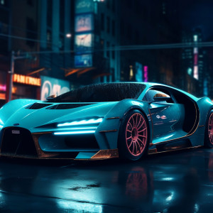 عکس 4k ماشین اسپرت بوگاتی شیرون با کیفیت بالا