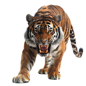 عکس png تصاویر گرافیکی ببر جنگجو با کیفیت بالا