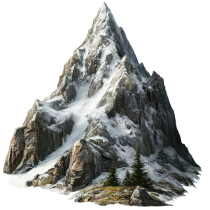 عکس png کوهستان برفی با کیفیت بالا