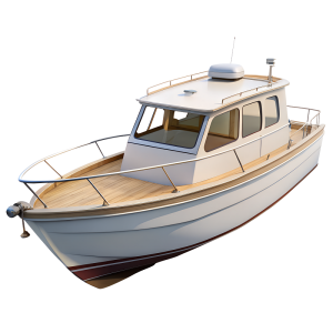 عکس png قایق ماهی گیری چوبی با کیفیت بالا