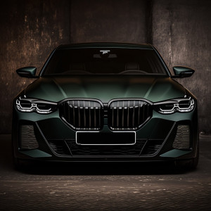 عکس 4k ماشین بی ام دبلیو سیاه رنگ با کیفیت بالا