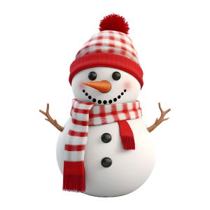 عکس png آدم برفی با کیفیت بالا و بدون پس زمینه