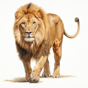 عکس png شیر سلطان جنگل در طبیعت با کیفیت بالا