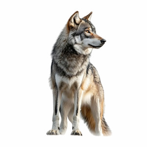 عکس png گرگ با کیفیت بالا و بدون پس زمینه و خام