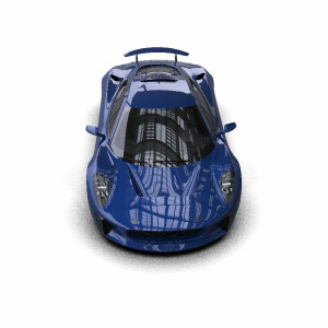 عکس ماشین اسپرت آبی رنگ خفن با کیفیت بالا