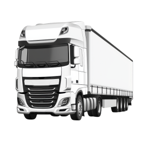 عکس png کامیون باری همراه با تریلر با کیفیت بالا