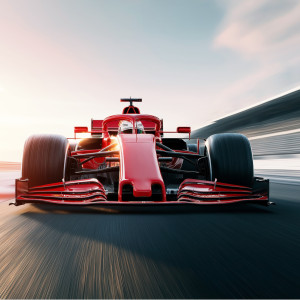 عکس ماشین فرمول یک با کیفیت بالا و پس زمینه سفید