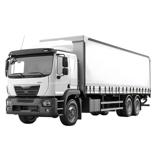 عکس 4k کامیون باری در جاده در شب با کیفیت بالا