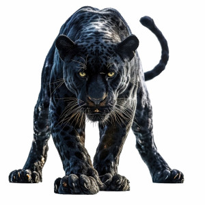 عکس تصاویر گرافیکی پلنگ سیاه با کیفیت سیاه