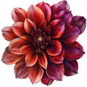 عکس png گل زیبای قرمز رنگ با کیفیت بالا