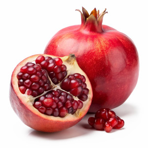 عکس png میوه انار برش خورده با کیفیت بالا