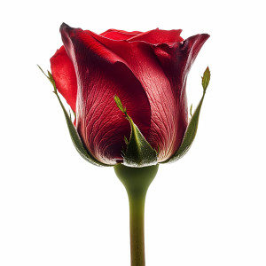 عکس گل رز قرمز رنگ و بدون پس زمینه و خام