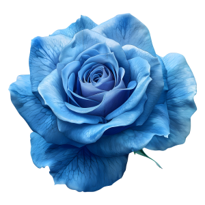 عکس 4k گل رز آبی رنگ آب با کیفیت بالا