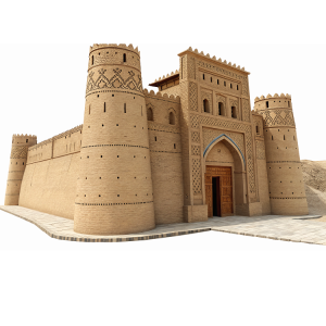 عکس قلعه قدیمی با کیفیت بالا و بدون پس زمینه و خام