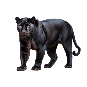 عکس تصویر گرافیکی پلنگ سیاه با کیفیت بالا